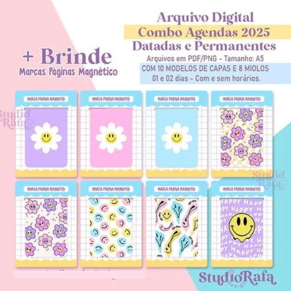 Arquivo Digital Combo Agendas Smile 2025 Datadas -680