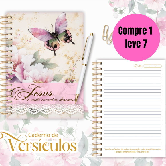 Arquivo Digital Combo Caderno com Versículos -6445