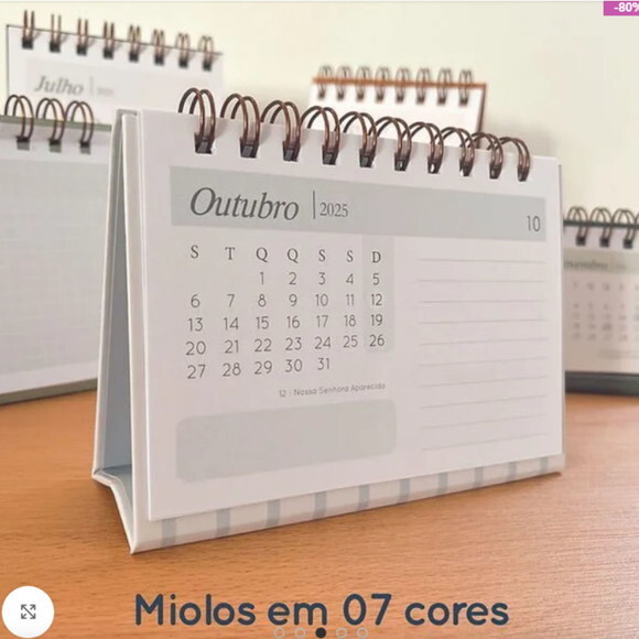 Arquivo Digital Combo Calendário de Mesa A6 e Mini -405