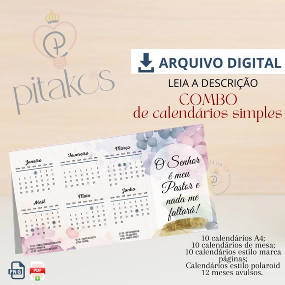 Arquivo Digital Combo Calendários 2025 -403