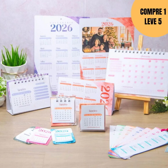 Arquivo Digital Combo Calendários 2026 Col Vagalume -6028