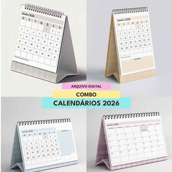 Arquivo Digital Combo Calendários de Mesa 2026 -4675