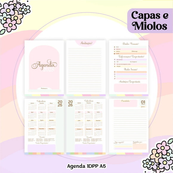 Arquivo Digital Combo Candy Fofa Agenda 2025 -396