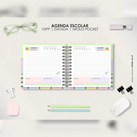 Arquivo Digital Combo Datado Agendas Escolares 2025 -138