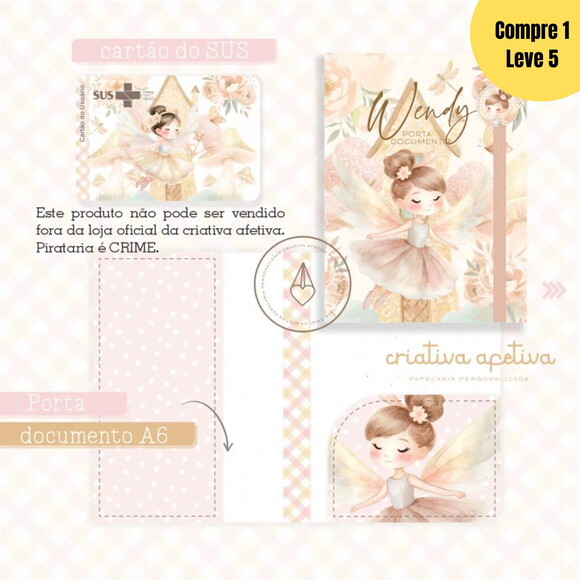 Arquivo Digital Combo Fada Wendy Livro do Bebê - 373