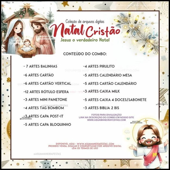 Arquivo Digital Combo Jesus o Verdadeiro Natal -201