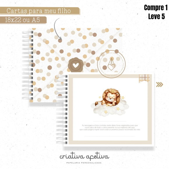 Arquivo Digital Combo Leãozinho Bege Maternidade -1288
