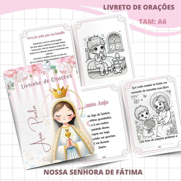Arquivo Digital Combo Nossa Senhora de Fátima Menina -2204