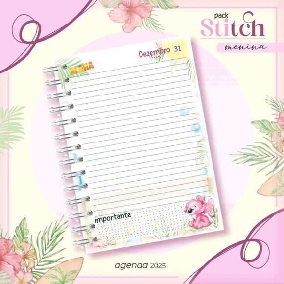 Arquivo Digital Combo Stitch Menina - 665