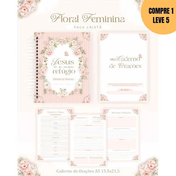 Arquivo Digital Cristã Floral Cristão Adulto -4429