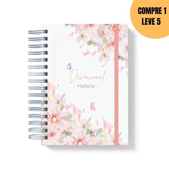 Arquivo Digital Devocional Flores Rosa Canva -4700