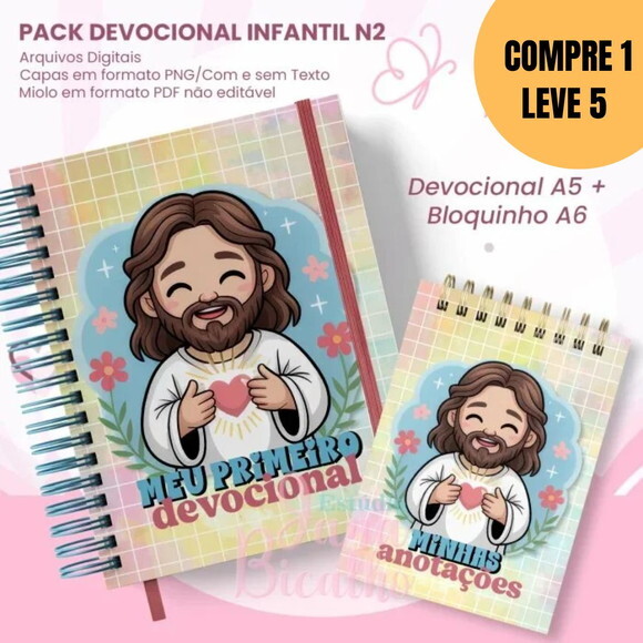 Arquivo Digital Devocional Infantil A5+bloquinho A6 -5413