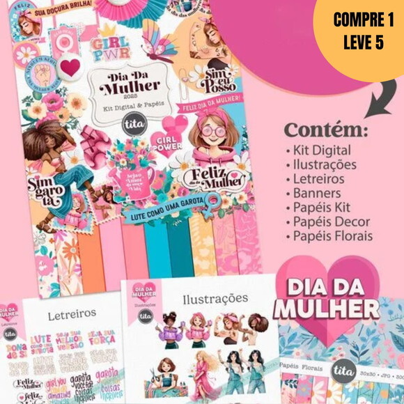 Arquivo Digital Dia da Mulher 2025 Ilustrações -1496