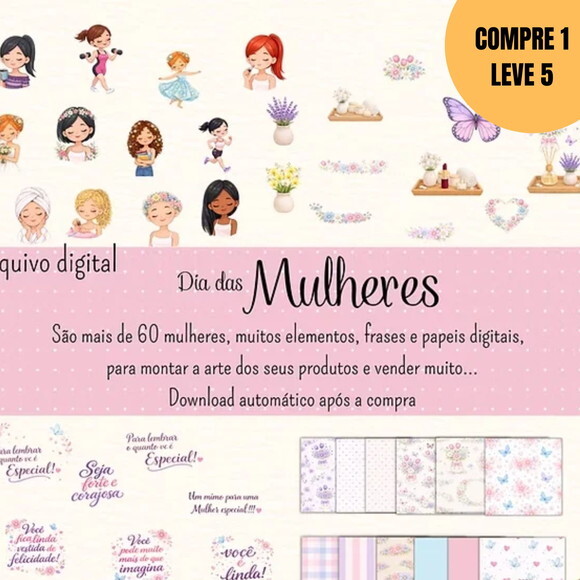 Arquivo Digital Dia das Mulheres 2026 Kit Digital -6337