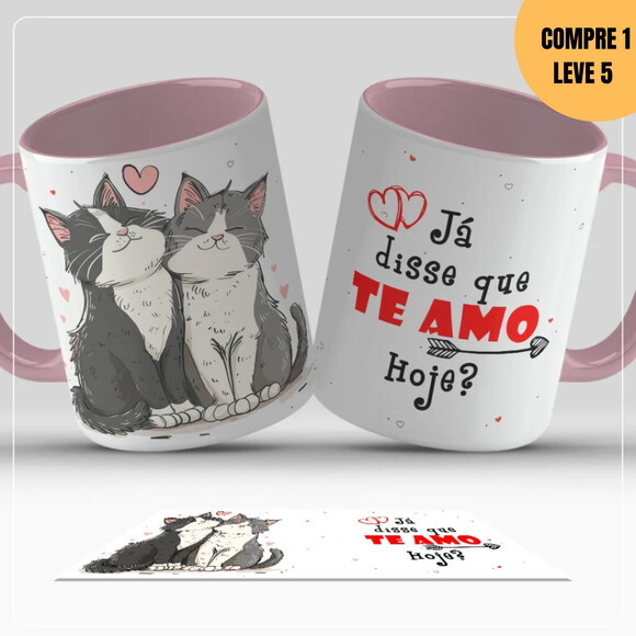 Arquivo Digital Dia dos Namorados Arte para Canecas -3341