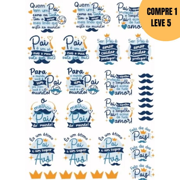 Arquivo Digital Dia dos Pais 2025 Frases para Dtf Uv -4648