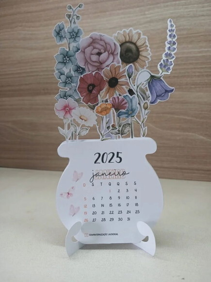 Arquivo Digital Display Calendário Flores 2025 -559