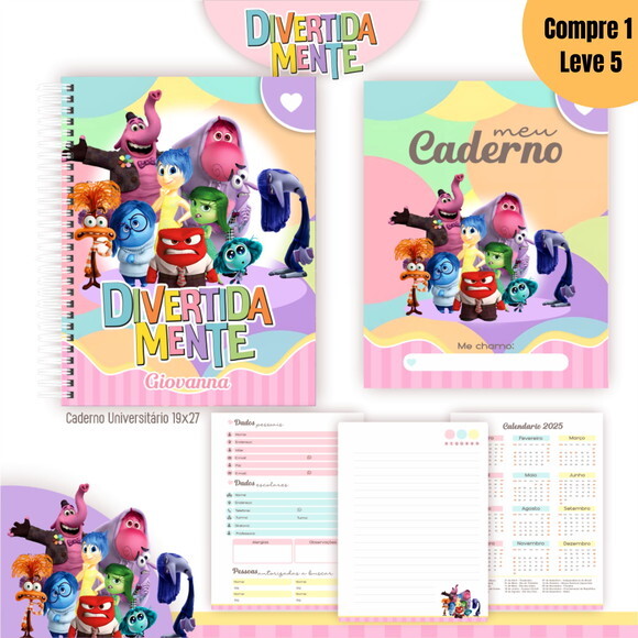 Arquivo Digital Divertida Mente Kit Escolar 2025 -1065