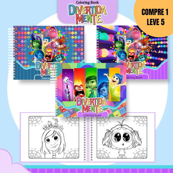 Arquivo Digital Divertida Mente Livro de Colorir -1755