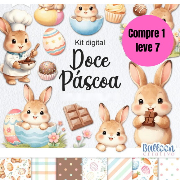 Arquivo Digital Doce Páscoa Kit Digital -6555