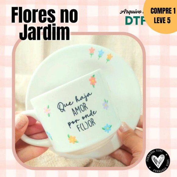 Arquivo Digital Dtf Uv Flores do Jardim -3163