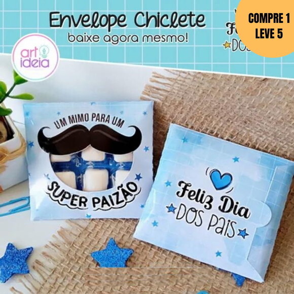 Arquivo Digital Envelope Chiclete Dia dos Pais -4404