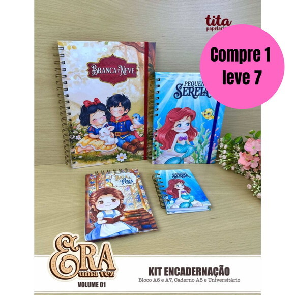 Arquivo Digital Era Uma Vez Kit Encadernação -6561