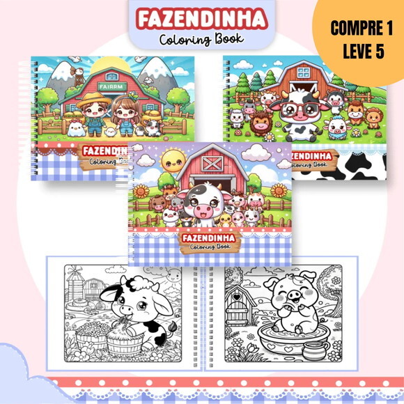 Arquivo Digital Fazendinha Livro de Colorir -1764