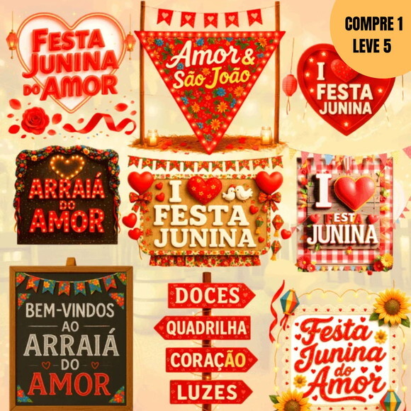 Arquivo Digital Festa Junina do Amor Kit Digital -3528
