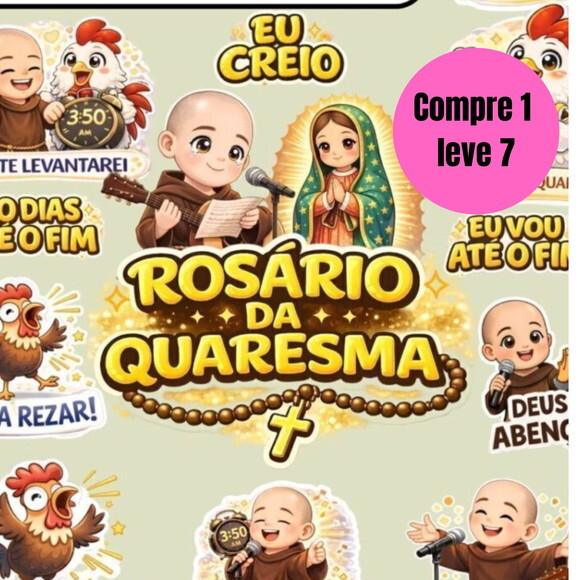 Arquivo Digital Figurinhas Rosário da Quaresma Frei Gilson