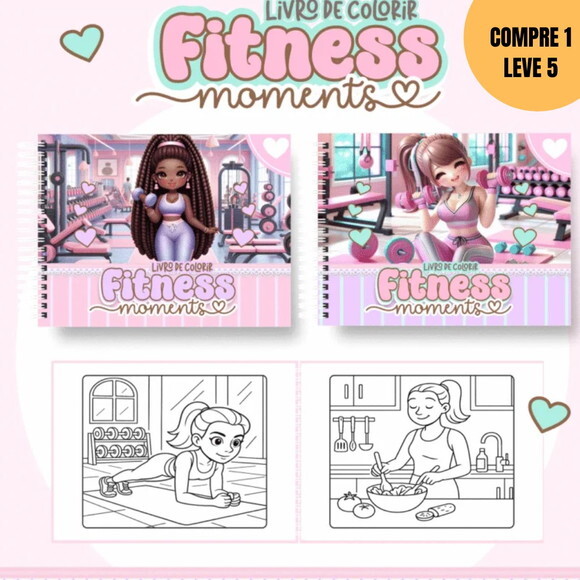 Arquivo Digital Fitness Livros de Colorir -4178