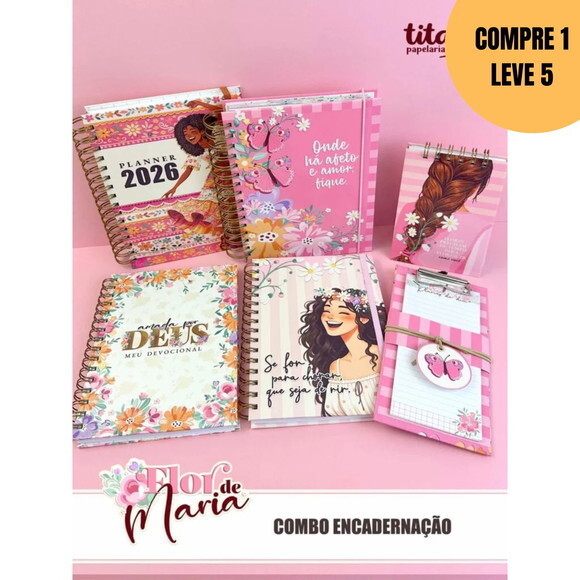 Arquivo Digital Flor de Maria Combo Encadernação -6328