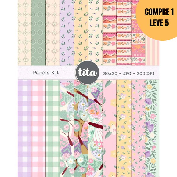 Arquivo Digital Flor de Maria Kit Digital -6330