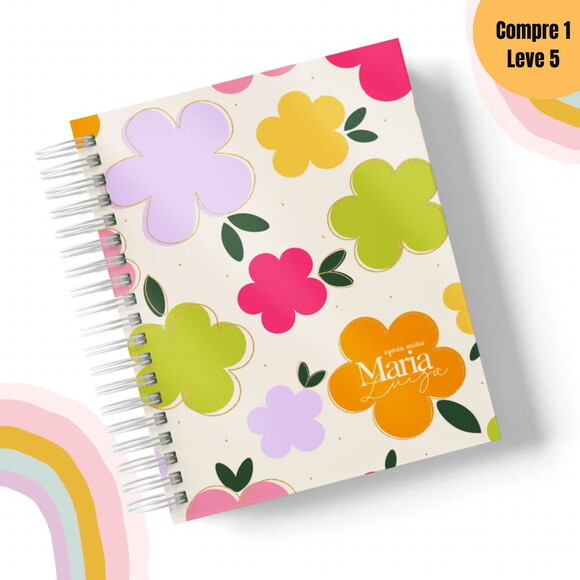 Arquivo Digital Floral 2 Kit Escolar 2025 -764