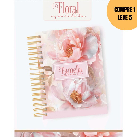 Arquivo Digital Floral Aquarela Agendas e Planners -5787