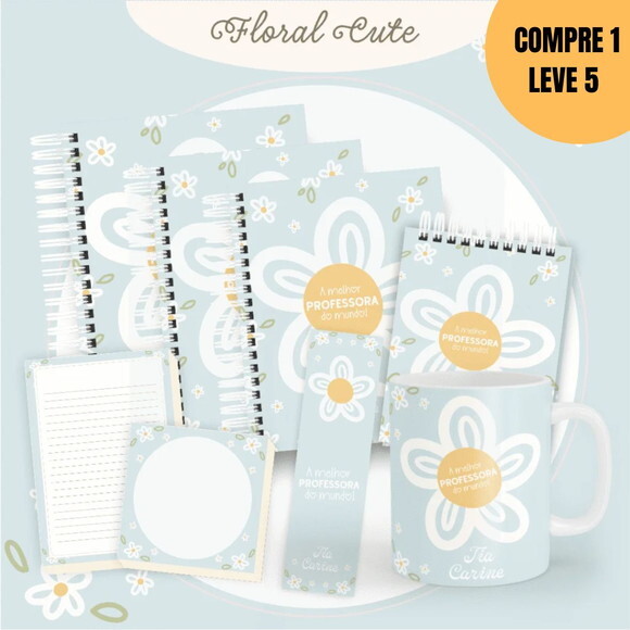Arquivo Digital Floral Cute Professores 2026 -4719