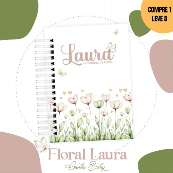 Arquivo Digital Floral Livro do Bebe -3776