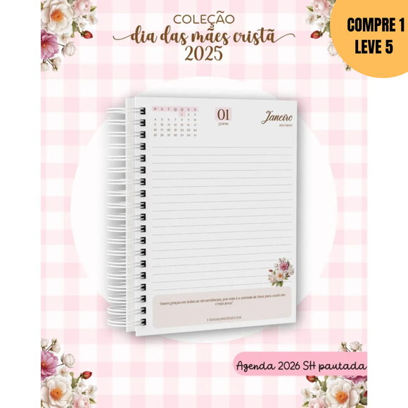 Arquivo Digital Floral Rosa Dia das Mães -3082