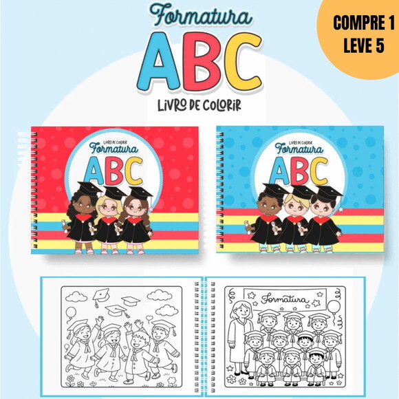Arquivo Digital Formatura Abc Livros de Colorir -4532