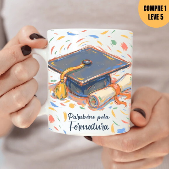 Arquivo Digital Formatura em Cores Arte Avulsa Caneca - 261