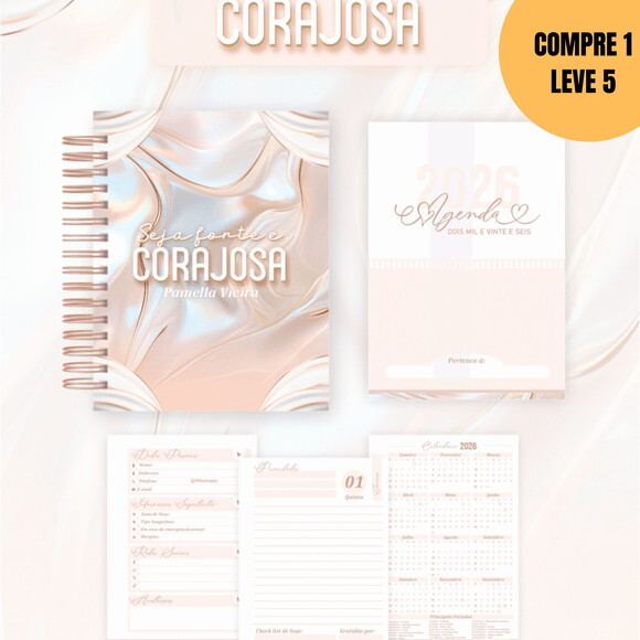 Arquivo Digital Forte e Corajosa Agendas Planners -5130