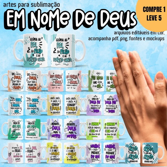 Arquivo Digital Frases de Deus Sublimação -3593