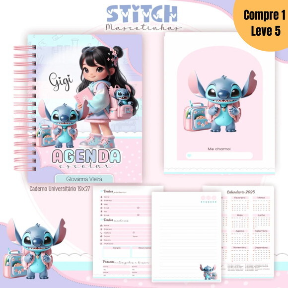 Arquivo Digital Freebie Mascotinhas Stitch Kit Escolar -800