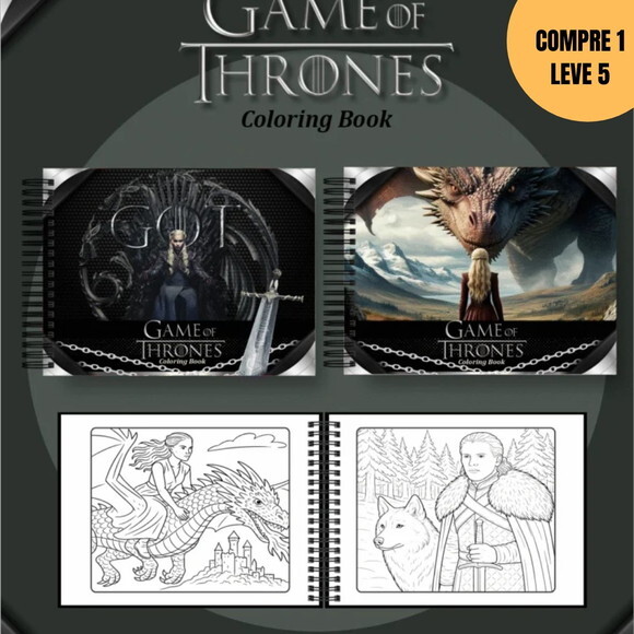 Arquivo Digital Game Of Thrones Livros de Colorir -4156