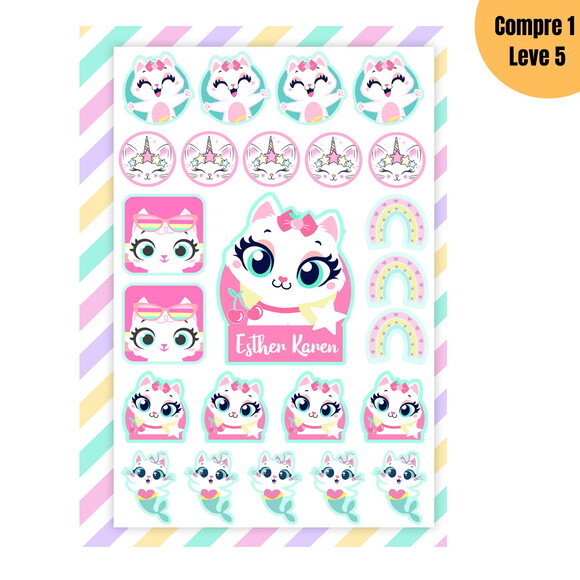 Arquivo Digital Gatinha Kit Escolar 2025 -1211