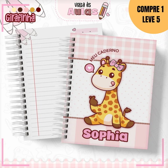 Arquivo Digital Girafinha Kit Escolar 2025 -1621