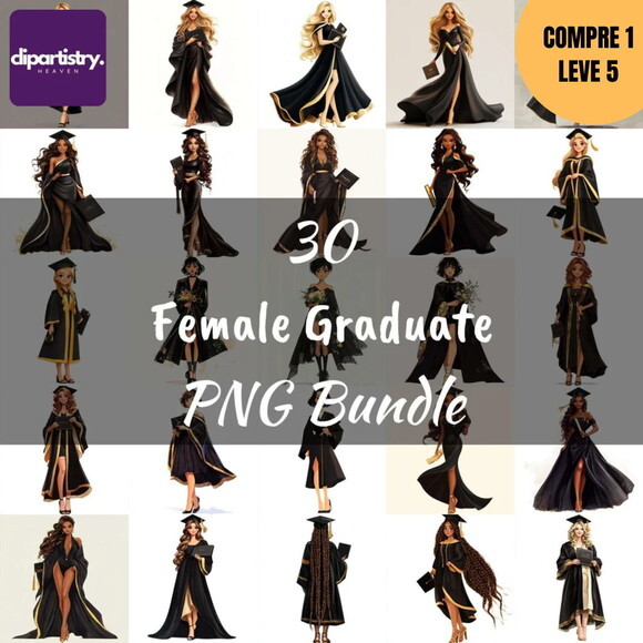 Arquivo Digital Graduação Feminina Kit Digital -4005