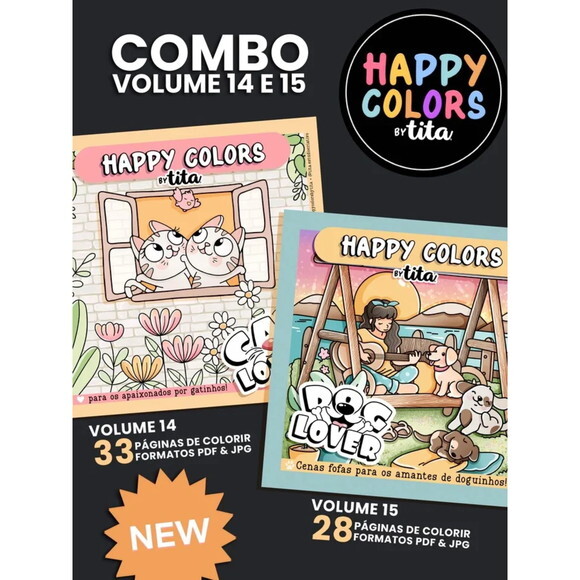 Arquivo Digital Happy Colors Combo Volume 14 & 15 -3892