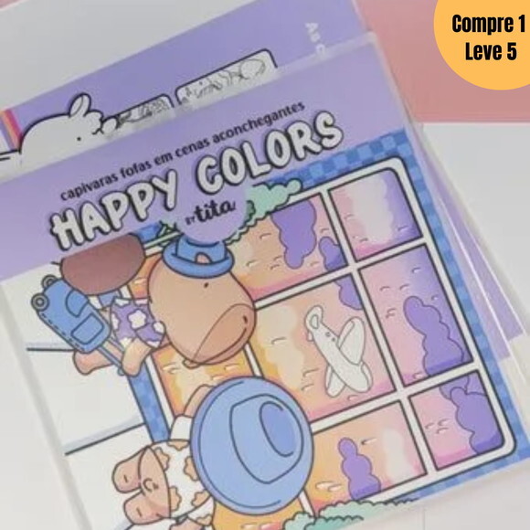 Arquivo Digital Happy Colors Livro para Colorir -1222