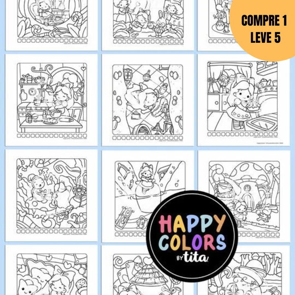 Arquivo Digital Happy Colors Livro de Colorir -1896